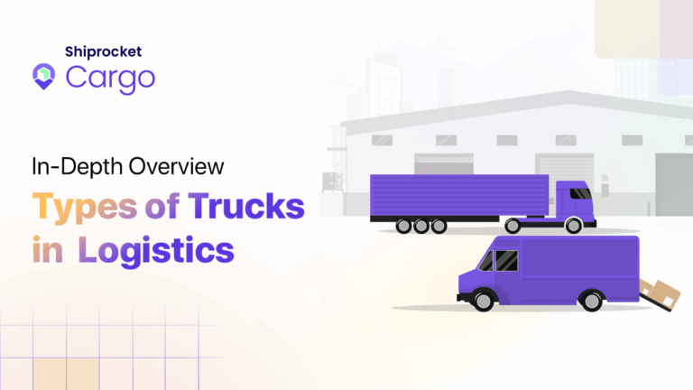 Different types of trucks used in logistics sector